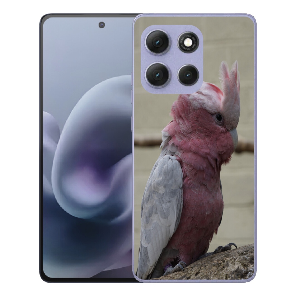 Gélový obal mmCase na Motorola Moto G86 Power 5G – ružový kakadu