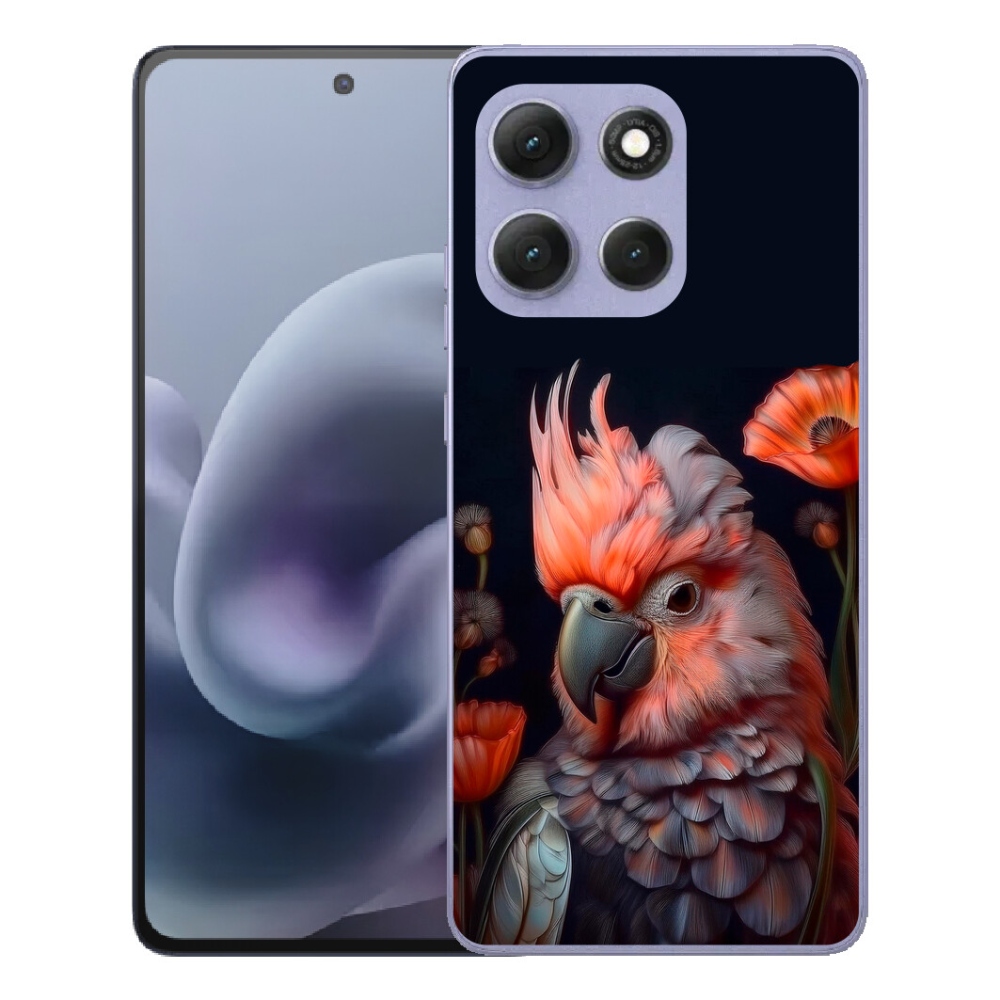 Gélový obal mmCase pre Motorola Moto G86 Power 5G – kakadu v rôznych farbách