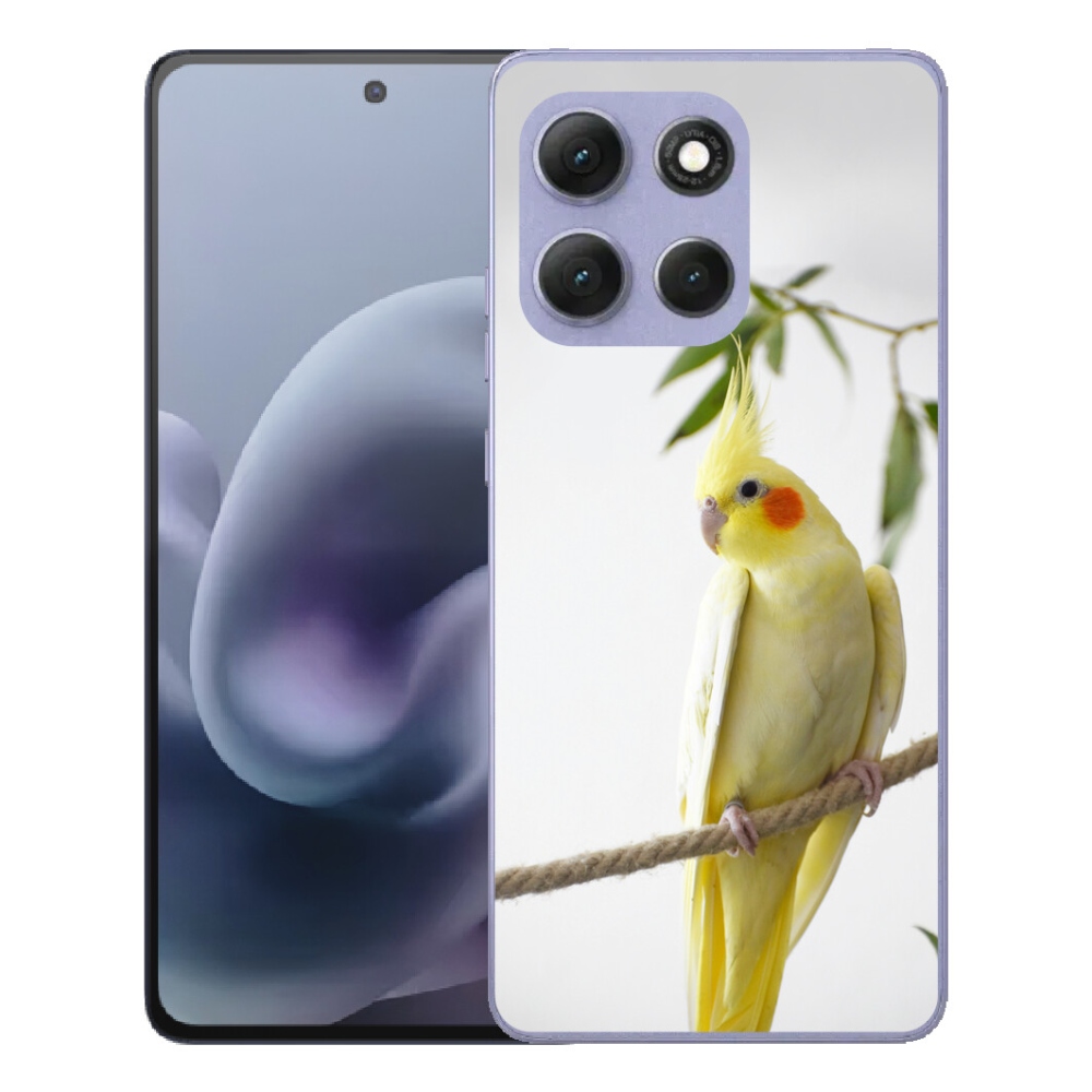 Gélový obal mmCase pre Motorola Moto G86 Power 5G – papagáj korela chocholatá