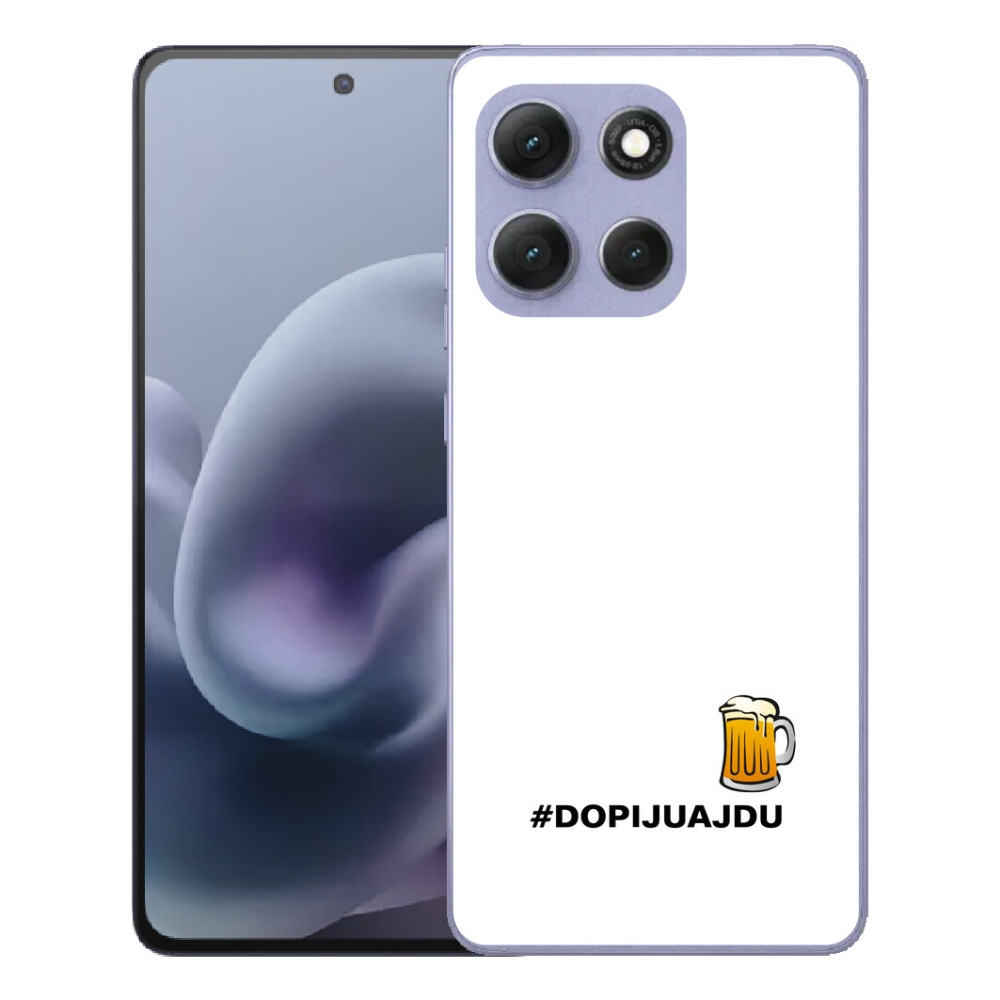 Gélový obal mmCase pre Motorola Moto G86 Power 5G – motív piva 1, biele pozadie