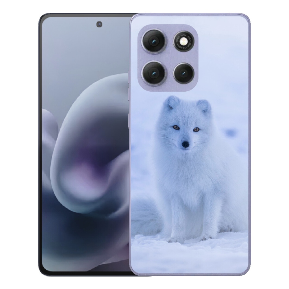 Gélový obal mmCase pre Motorola Moto G86 Power 5G – polárna líška