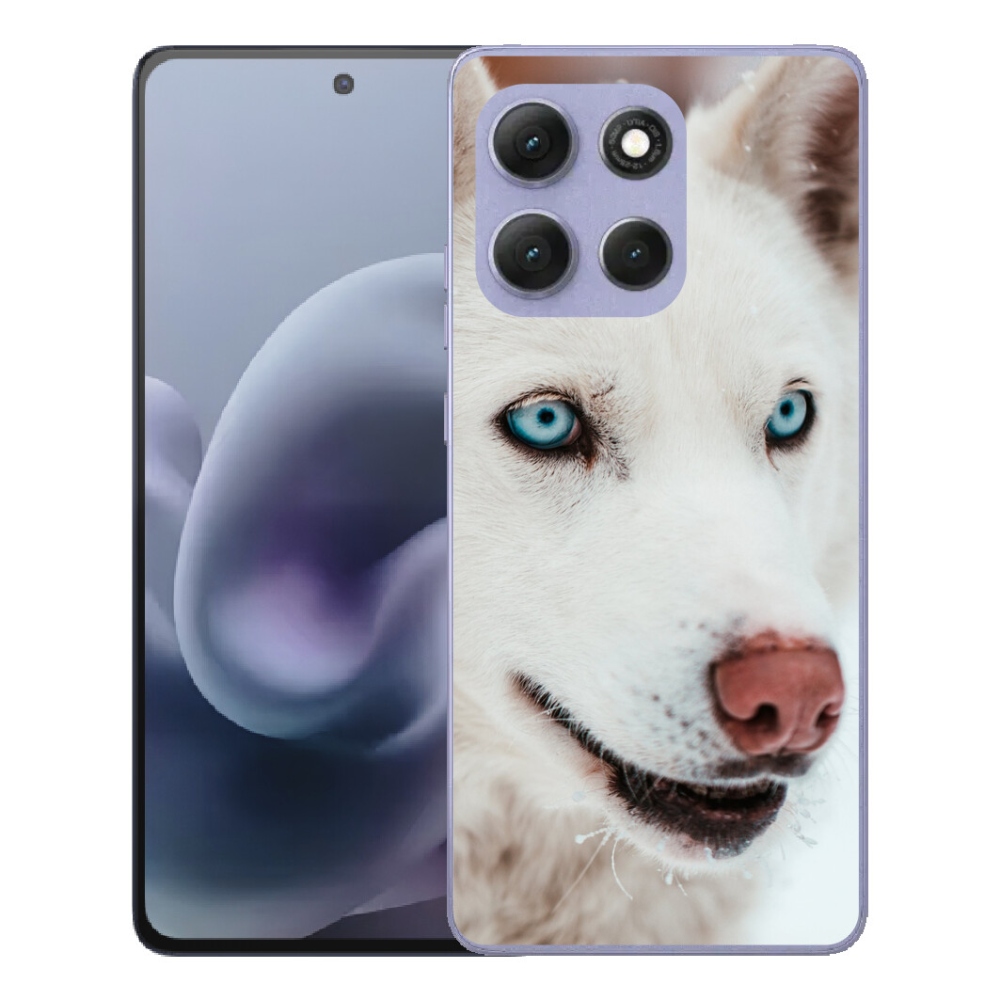 Gélový obal mmCase pre Motorola Moto G86 Power 5G – pohľad zo psieho pohľadu