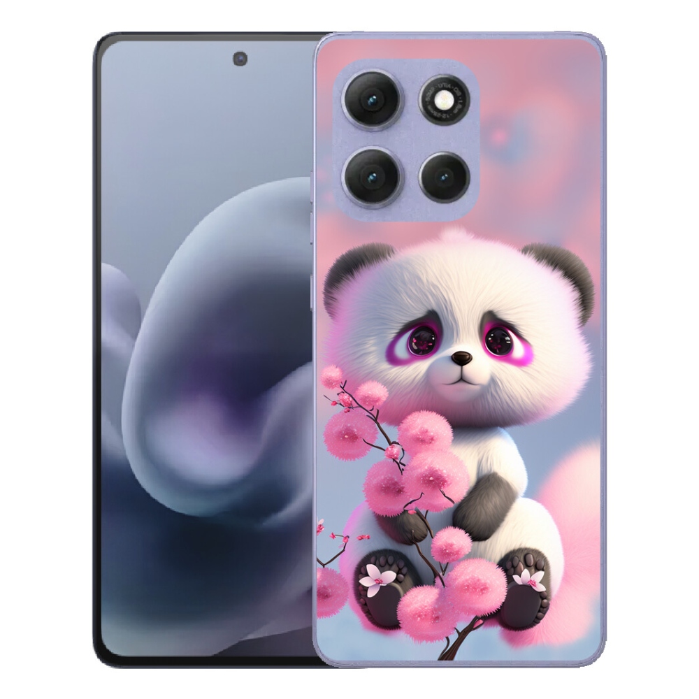 Gélový obal mmCase na Motorola Moto G86 Power 5G – roztomilá panda 1