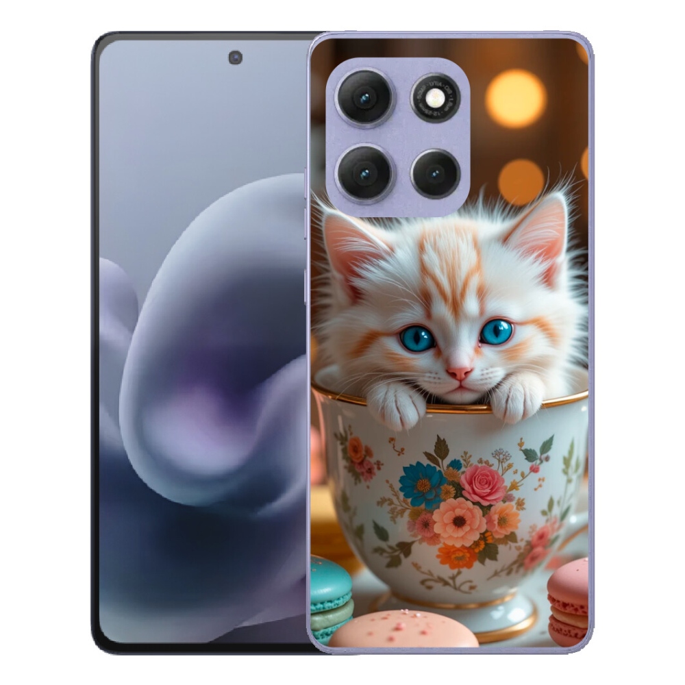 Gélový obal mmCase pre Motorola Moto G86 Power 5G – roztomilé mačiatko 6