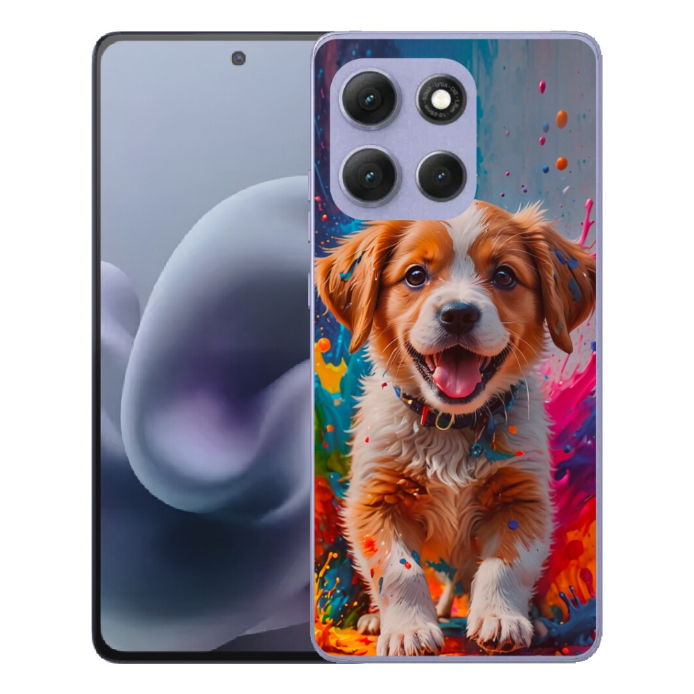 Gélové puzdro mmCase pre Motorola Moto G86 Power 5G – roztomilé šteniatko 3