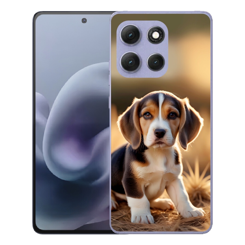 Gélové puzdro mmCase pre Motorola Moto G86 Power 5G – roztomilý beagle