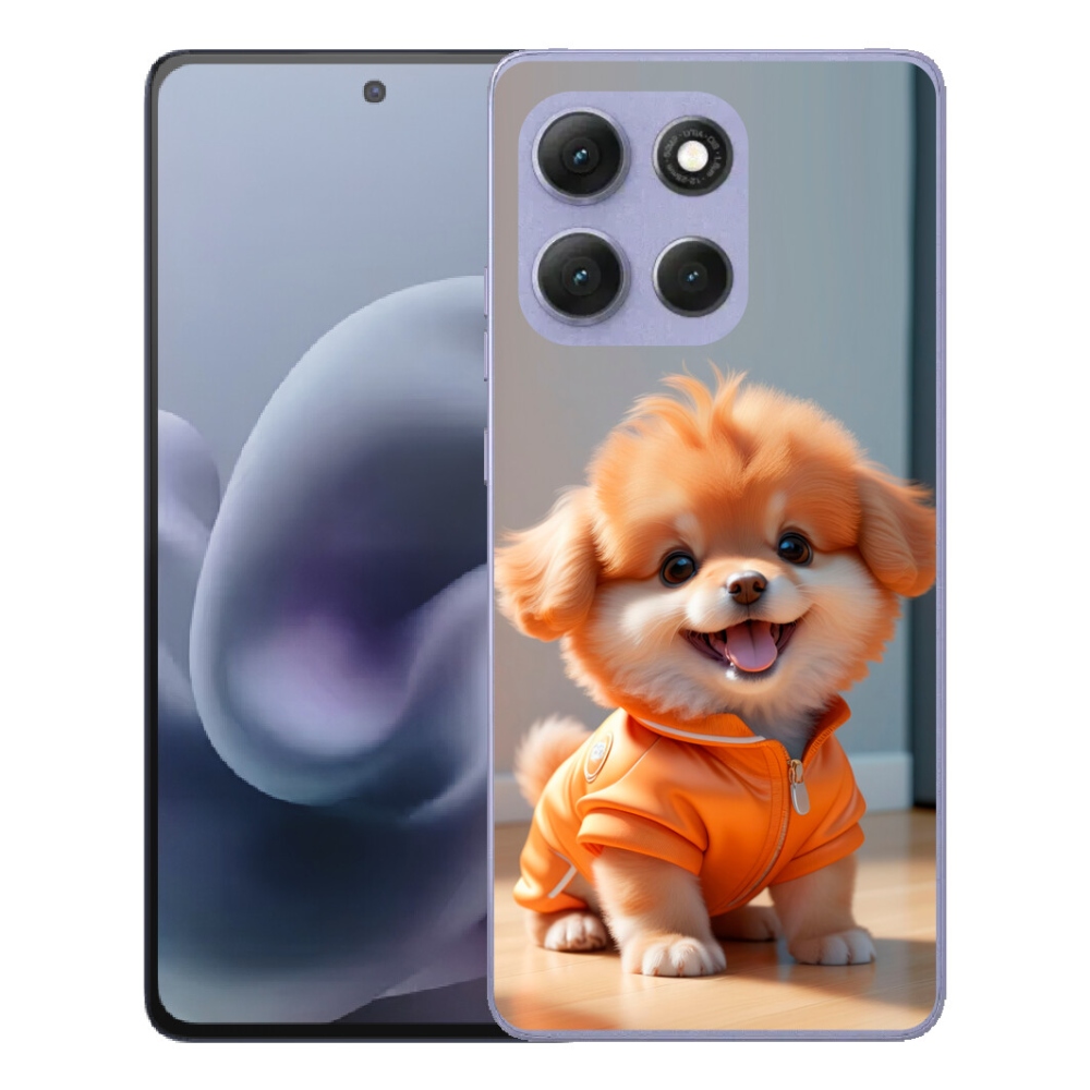 Gélový obal mmCase pre Motorola Moto G86 Power 5G – roztomilý pomeranian v mikine