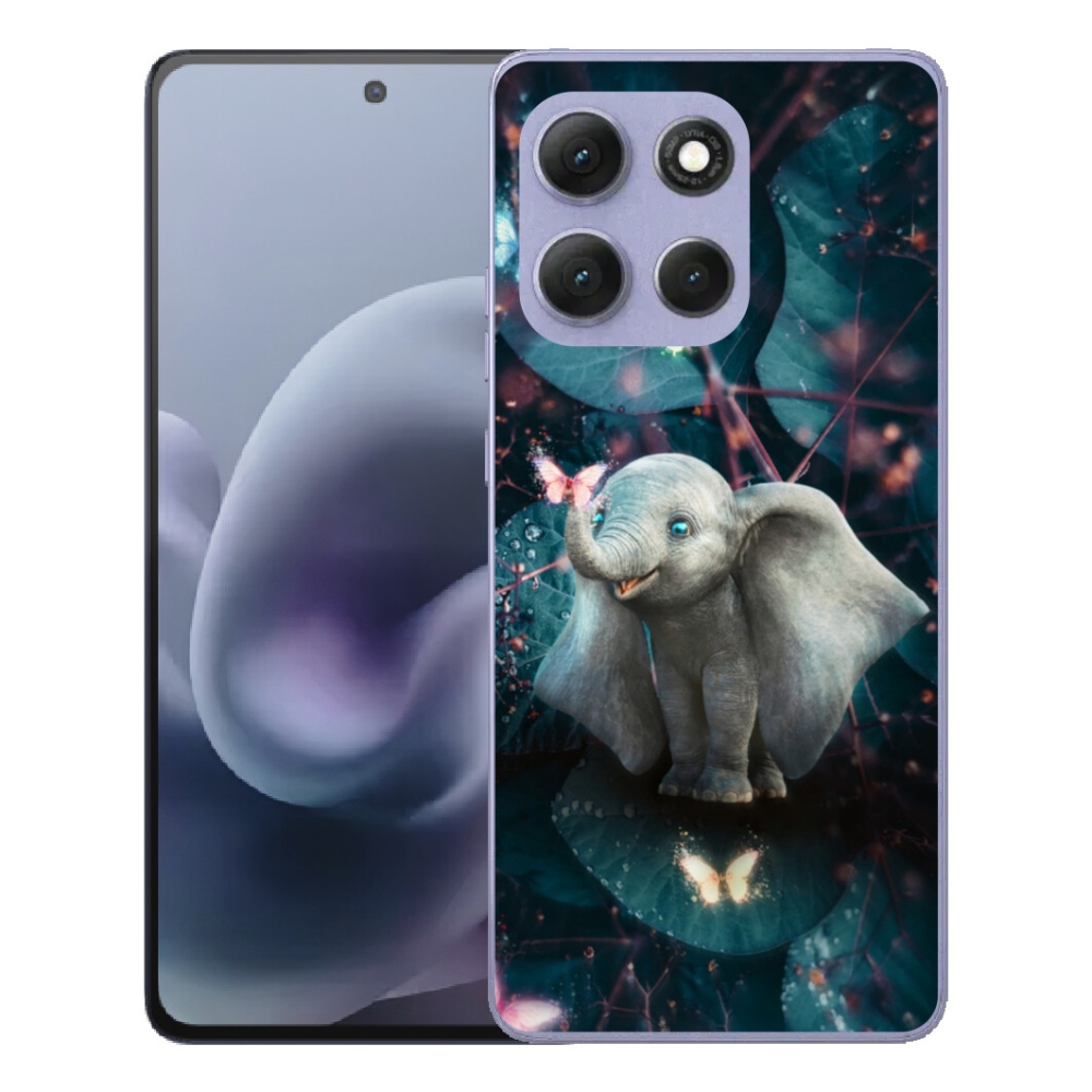 Gélové puzdro mmCase pre Motorola Moto G86 Power 5G – roztomilý slon