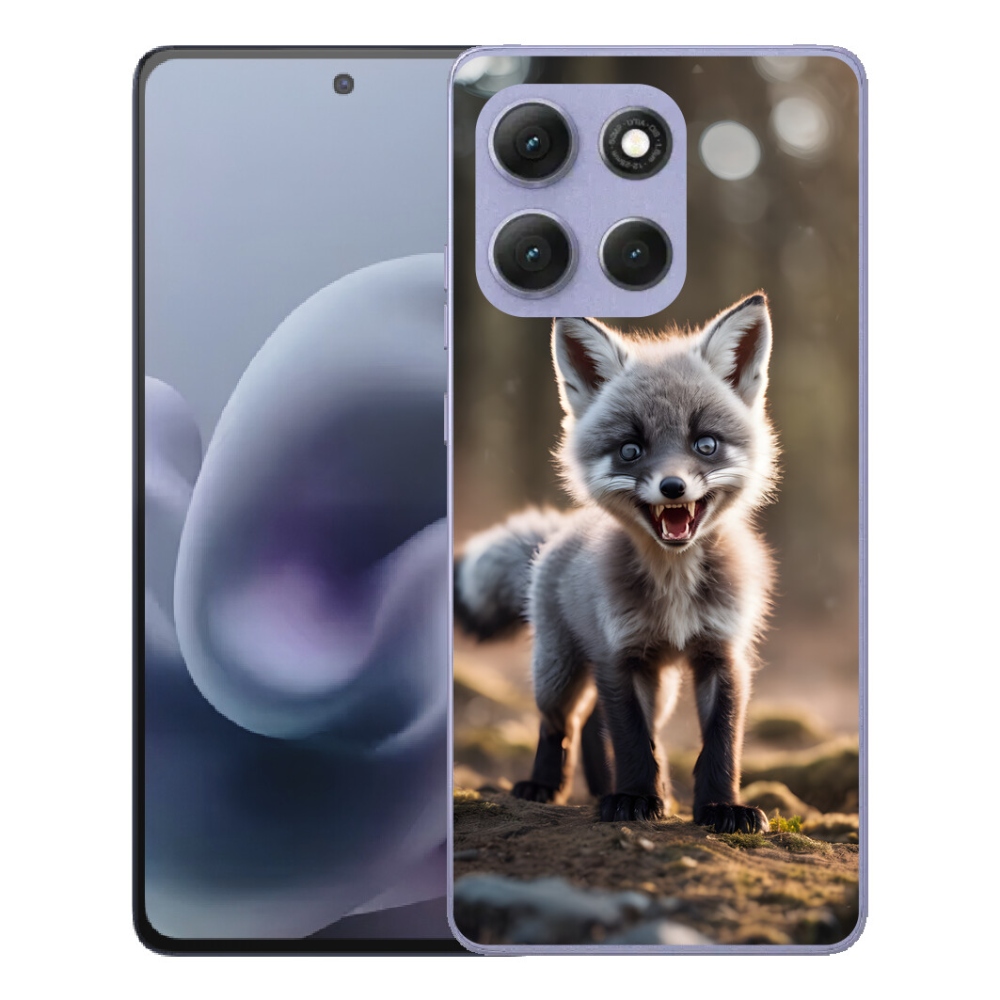 Gélový obal mmCase pre Motorola Moto G86 Power 5G – rozzúrená líška