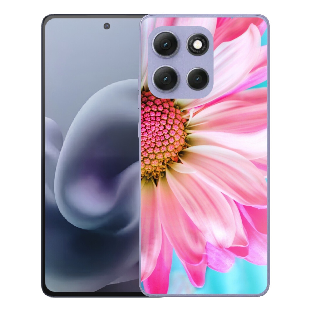Gélový obal mmCase pre Motorola Moto G86 Power 5G – ružová kvetina