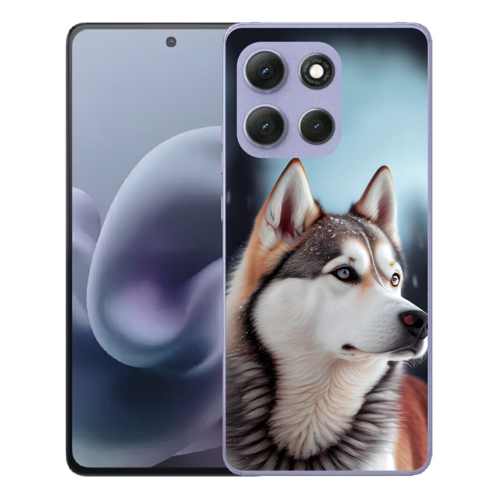 Gélový obal mmCase pre Motorola Moto G86 Power 5G – sibírsky husky