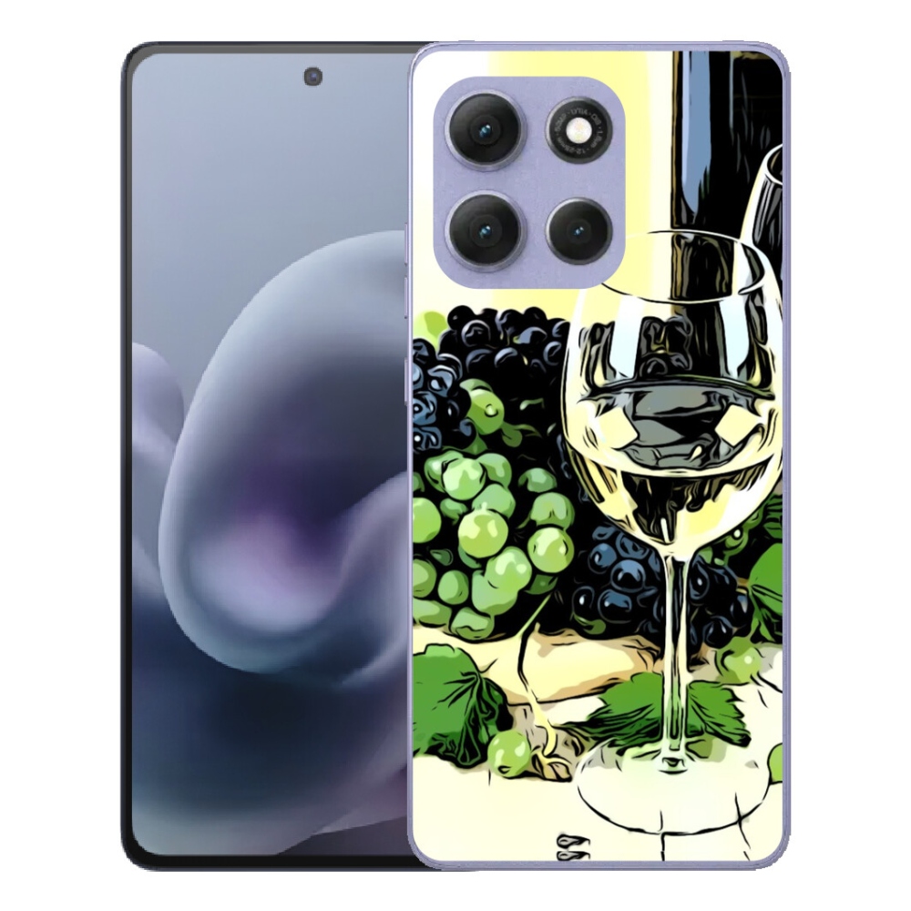 Gélový obal mmCase pre Motorola Moto G86 Power 5G – pohár vína