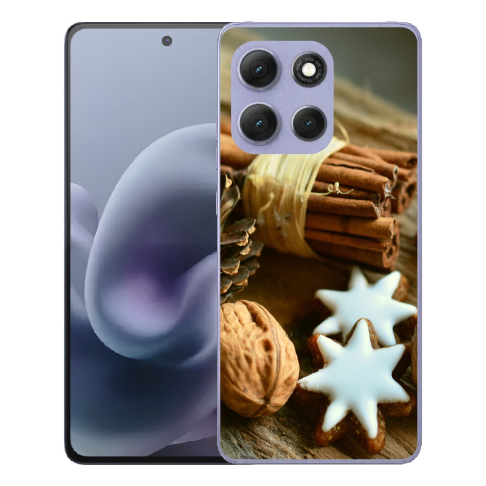 Gélový obal mmCase pre Motorola Moto G86 Power 5G – škorica a perníky