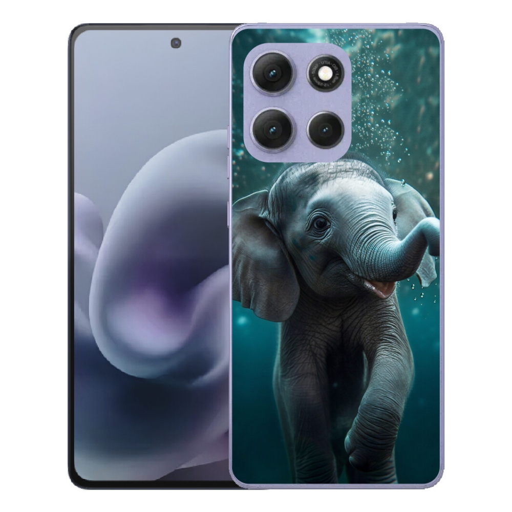 Gélový obal mmCase na Motorola Moto G86 Power 5G – slon pod vodou