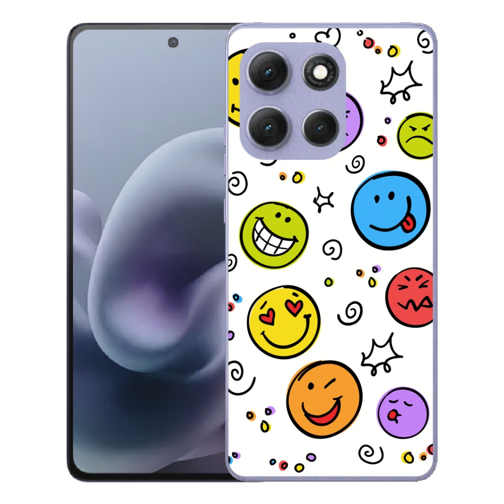 Gélový obal mmCase na Motorola Moto G86 Power 5G – smajlíky