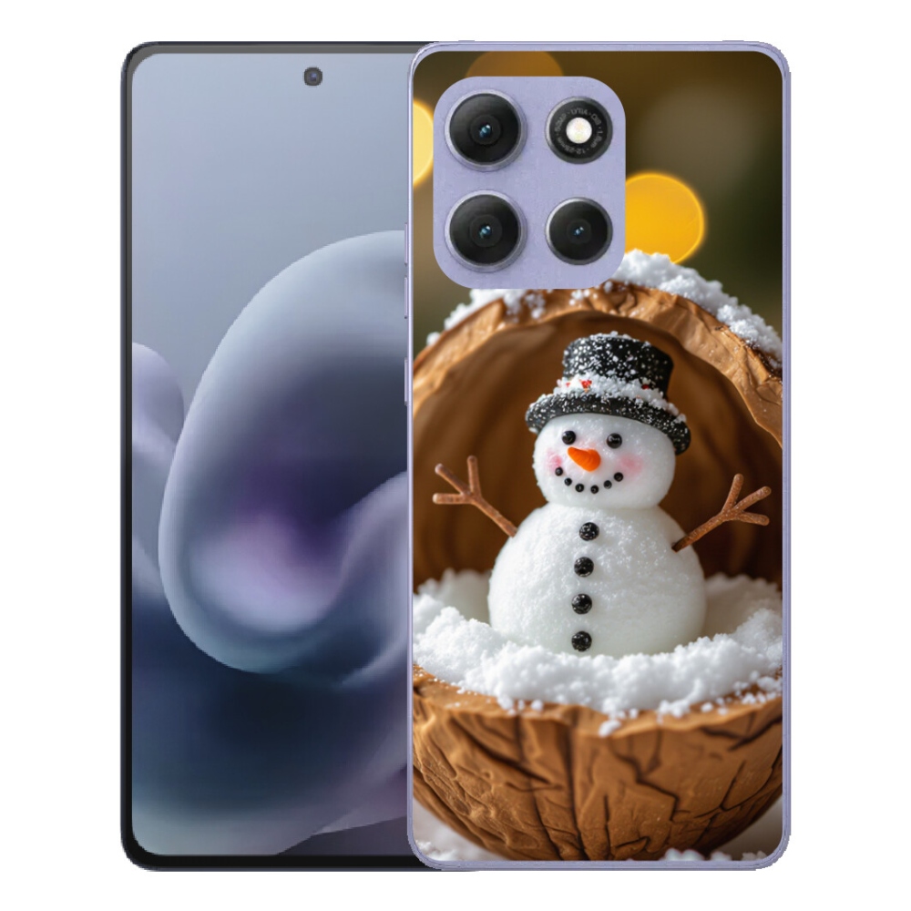 Gélový obal mmCase pre Motorola Moto G86 Power 5G – snehuliak 4