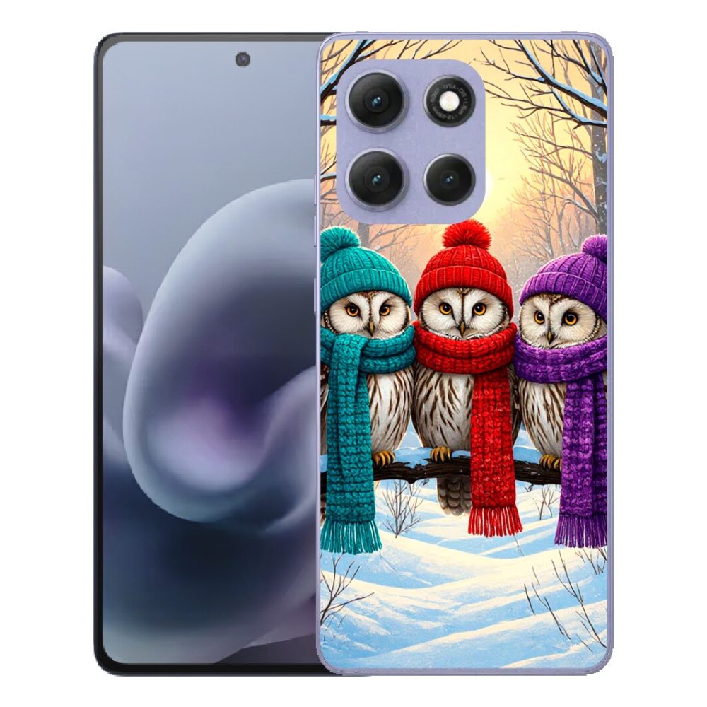 Gélový obal mmCase pre Motorola Moto G86 Power 5G – soví priatelia