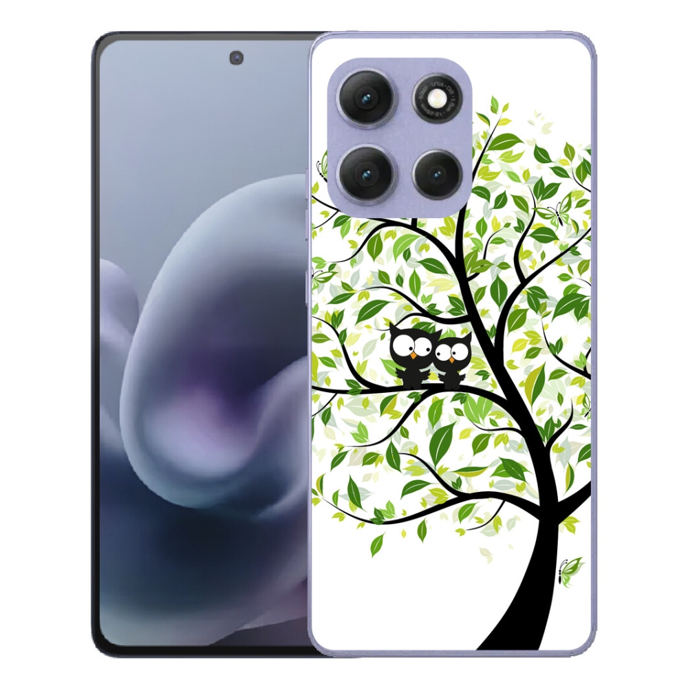 Gélový obal mmCase pre Motorola Moto G86 Power 5G – sovy na strome