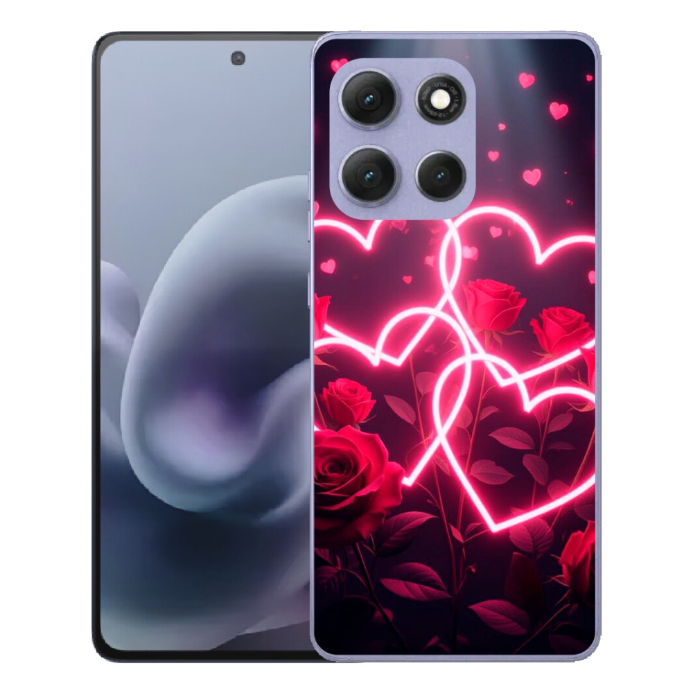 Gélový obal mmCase pre Motorola Moto G86 Power 5G – srdce lásky