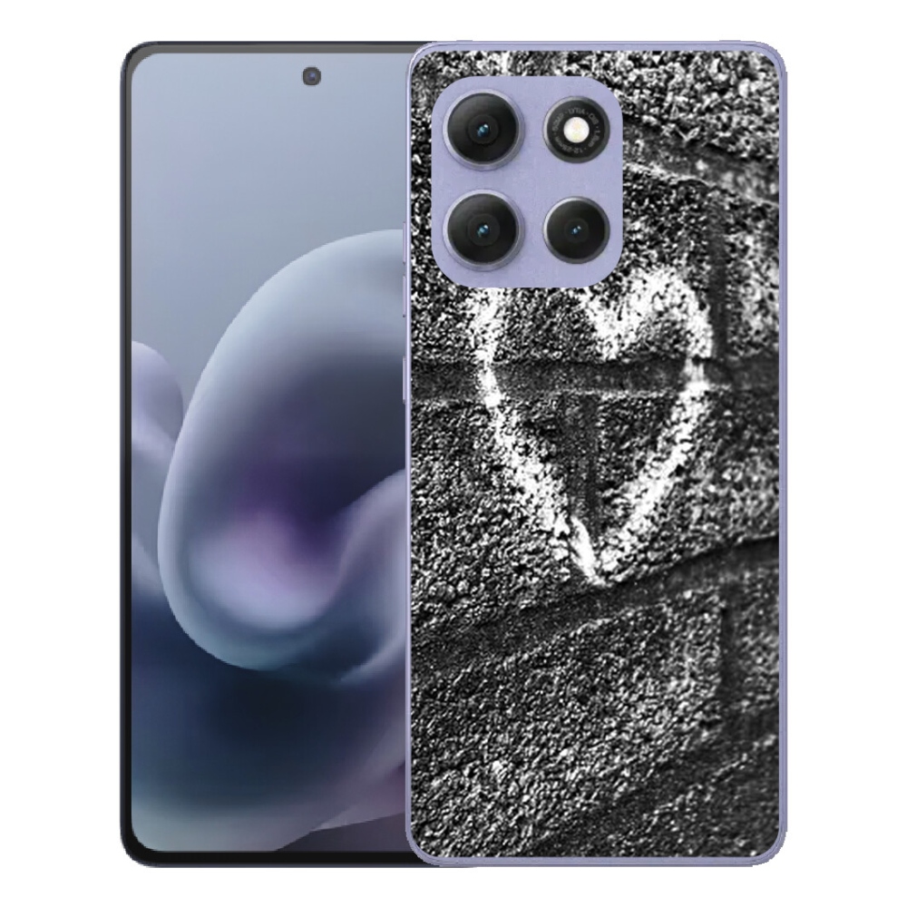 Gélový obal mmCase pre Motorola Moto G86 Power 5G – srdce na stene