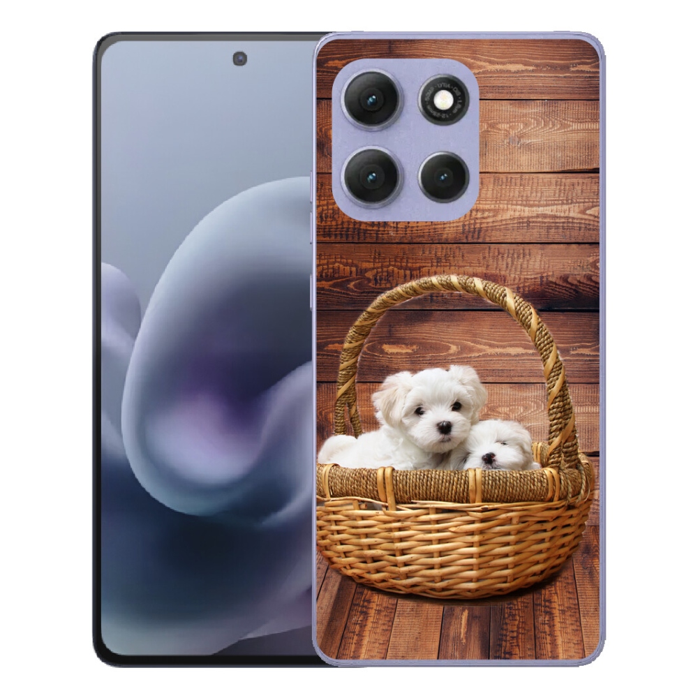 Gélový obal mmCase na Motorola Moto G86 Power 5G – šteniatka