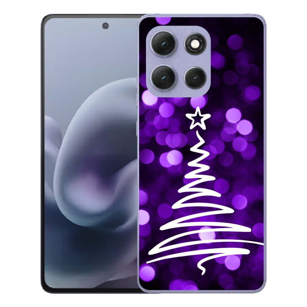 Gélový obal mmCase pre Motorola Moto G86 Power 5G – vianočný stromček