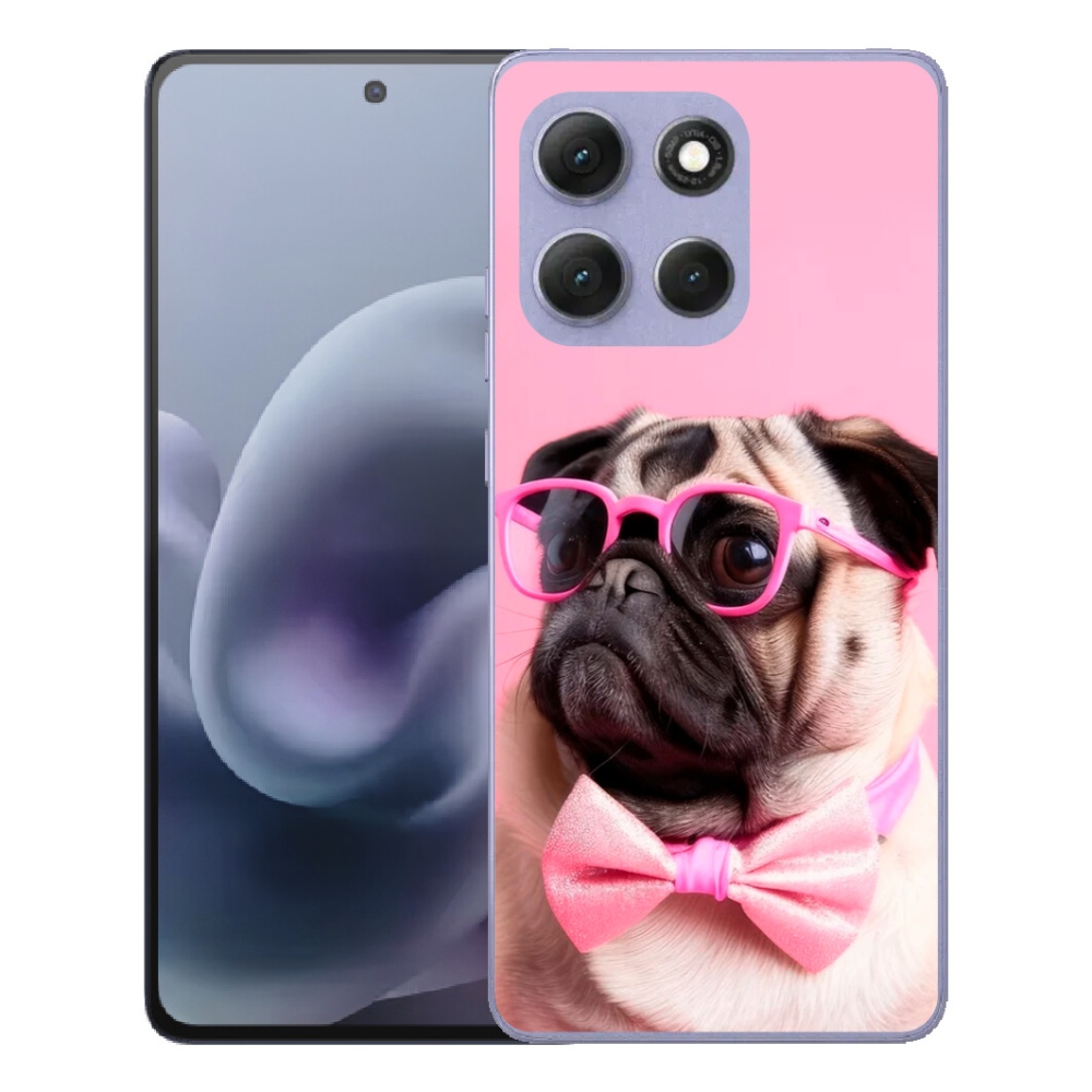 Gélový obal mmCase pre Motorola Moto G86 Power 5G – štýlový mops