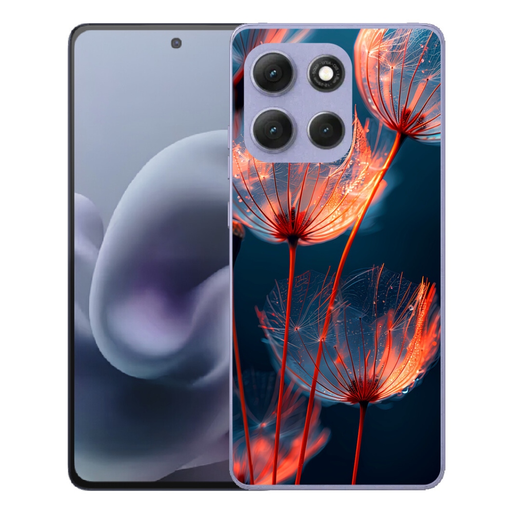 Gélový obal mmCase pre Motorola Moto G86 Power 5G – svietiace chmýří