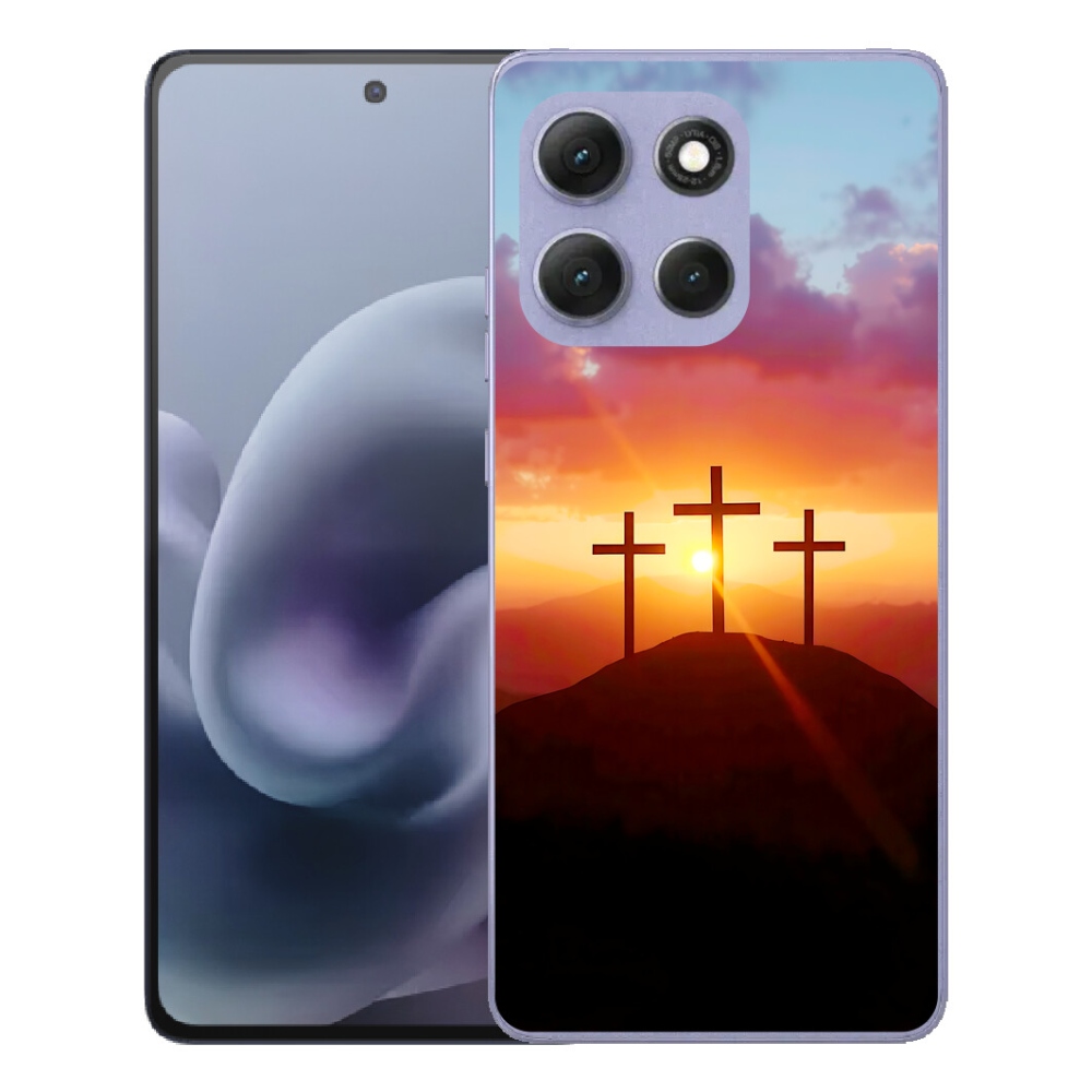 Gélový obal mmCase pre Motorola Moto G86 Power 5G – tri kríže