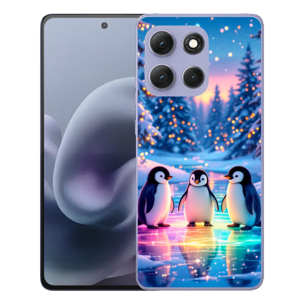 Gélový obal mmCase pre Motorola Moto G86 Power 5G – tučniaky