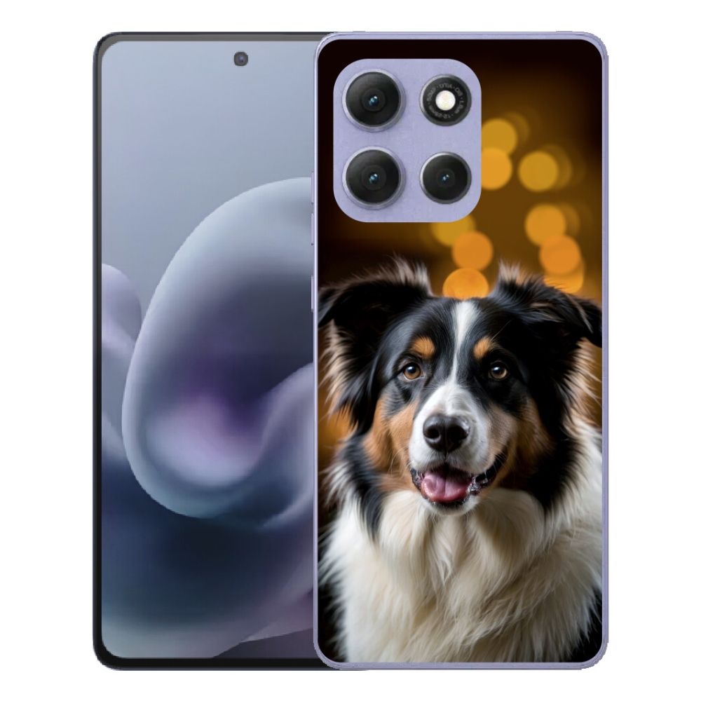Gélový obal mmCase pre Motorola Moto G86 Power 5G – usmievavý austrálsky ovčiak