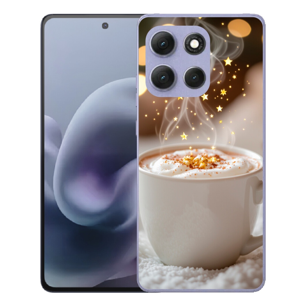 Gélové puzdro mmCase pre Motorola Moto G86 Power 5G – vianočný horúci nápoj
