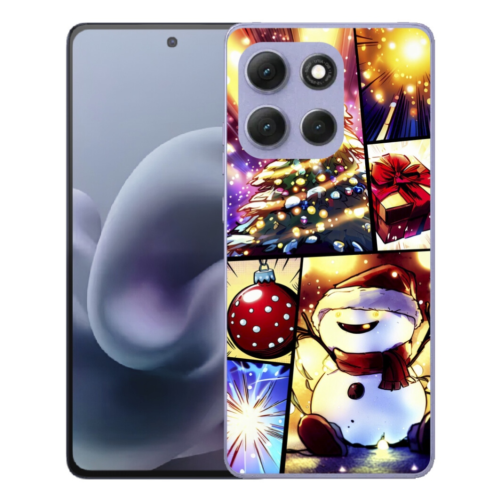 Gélový obal mmCase pre Motorola Moto G86 Power 5G – vianočné motívy 1
