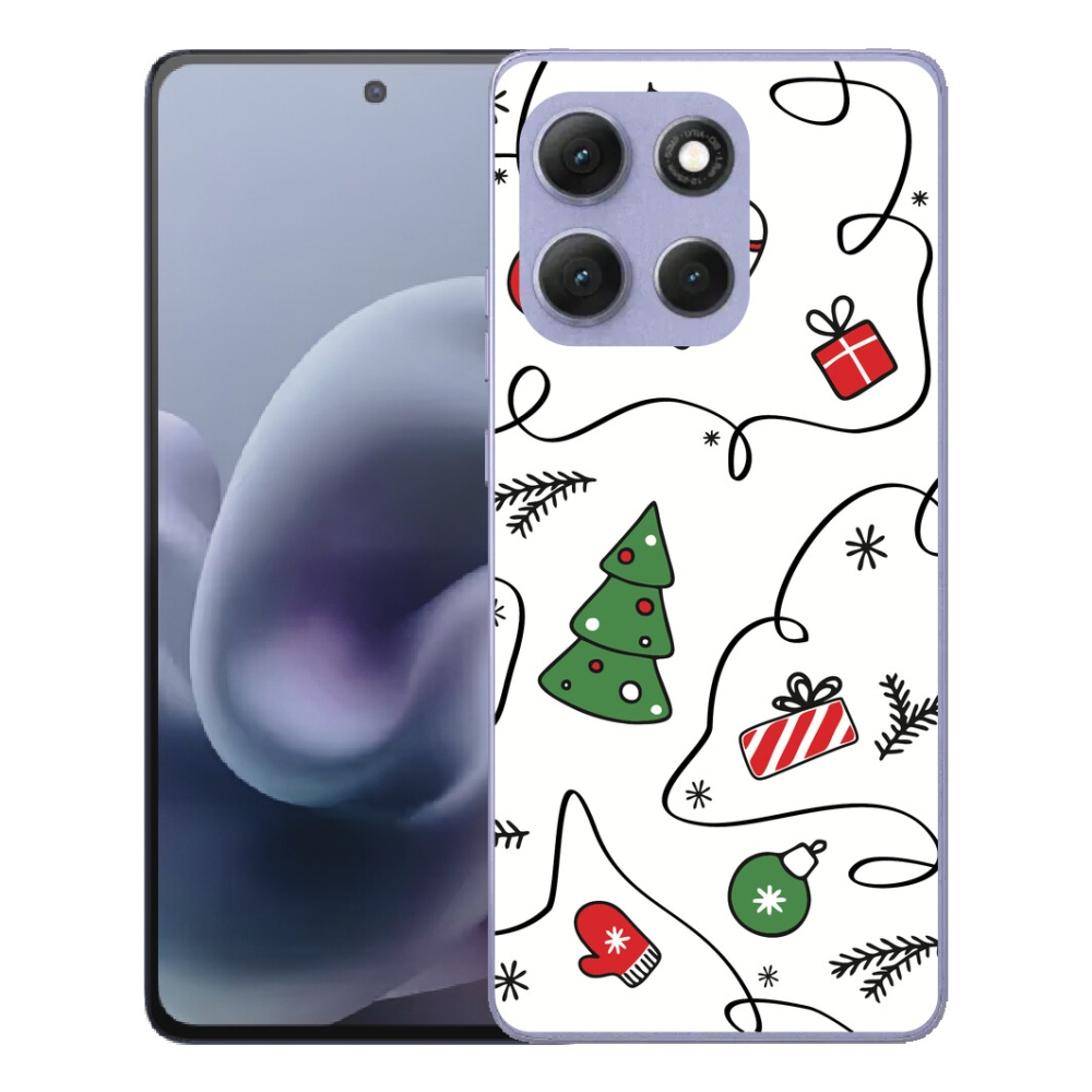 Gélový obal mmCase pre Motorola Moto G86 Power 5G – vianočné motívy