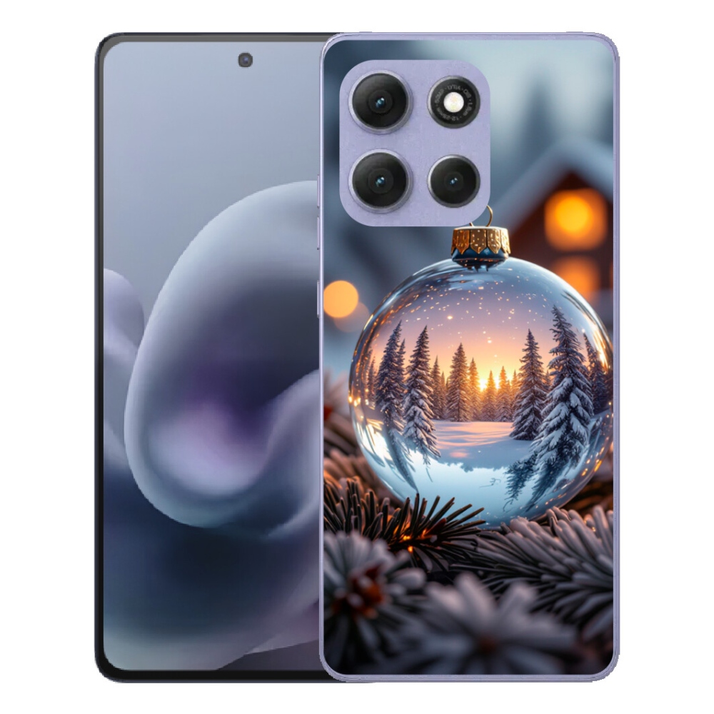Gélový obal mmCase pre Motorola Moto G86 Power 5G – vianočná ozdoba