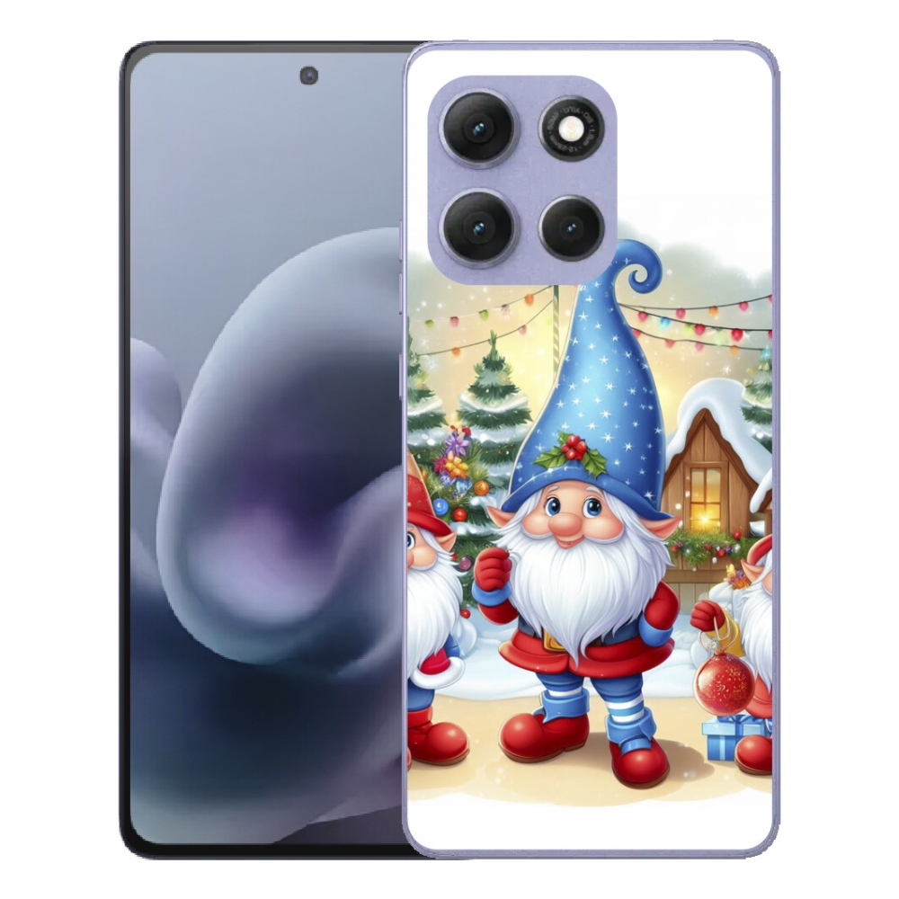 Gélové puzdro mmCase pre Motorola Moto G86 Power 5G – vianoční škriatkovia