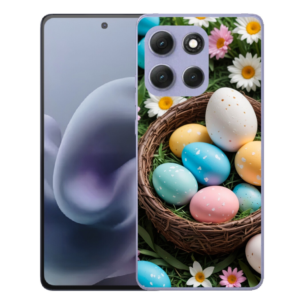Gélový obal mmCase pre Motorola Moto G86 Power 5G – veľkonočné vajíčka 2