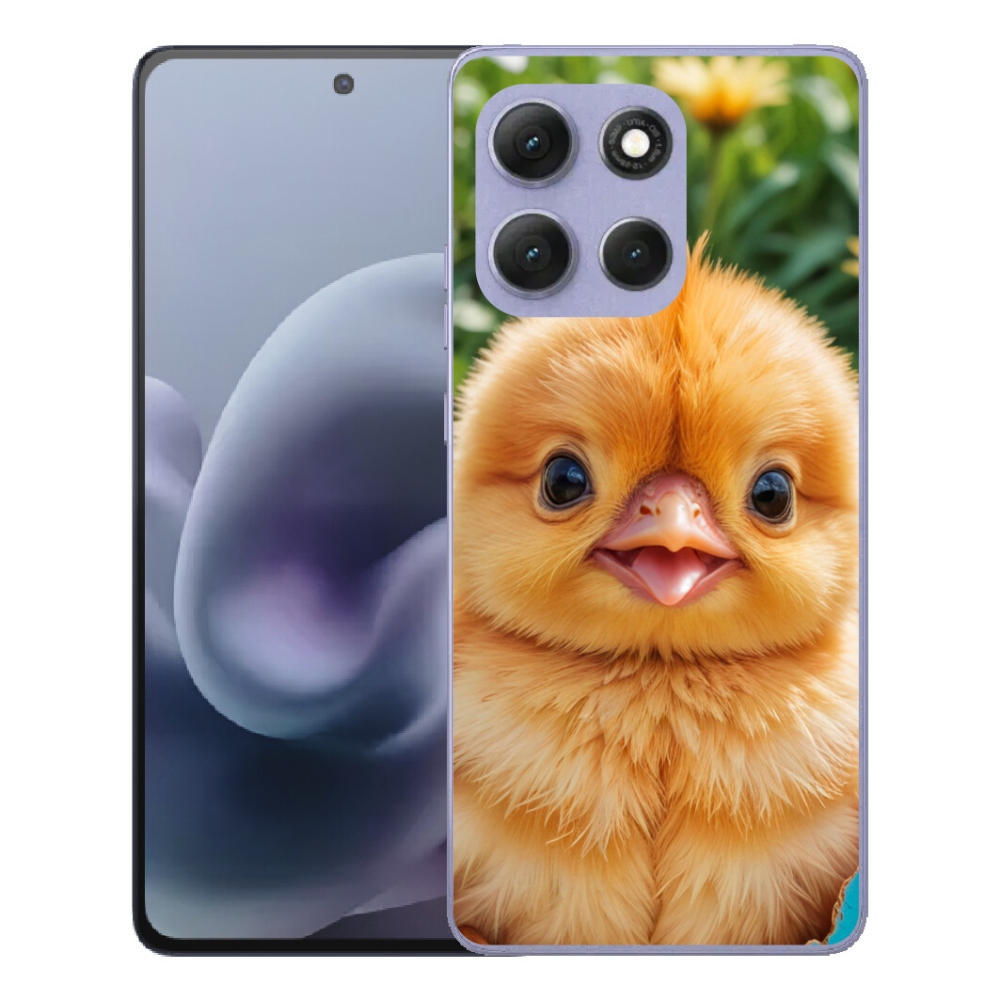 Gélový obal mmCase na Motorola Moto G86 Power 5G – veselé kuriatko