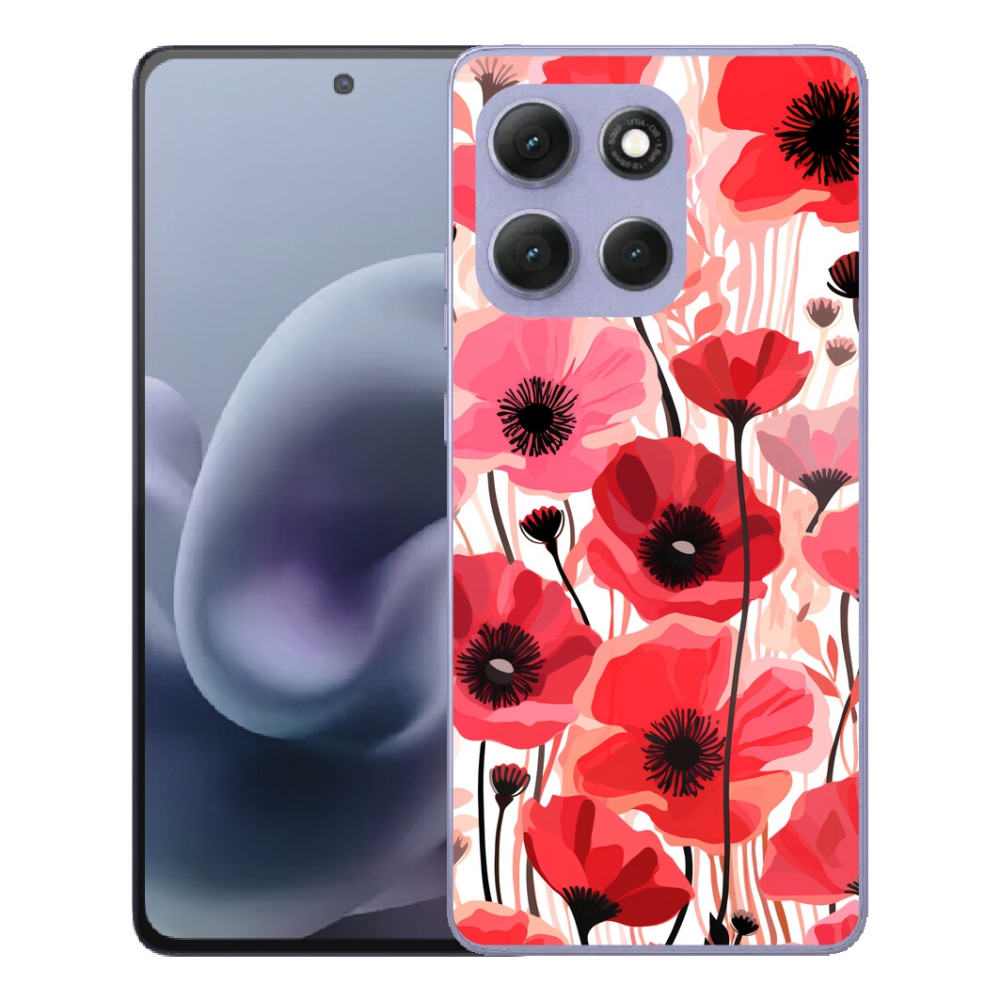 Gélový obal mmCase pre Motorola Moto G86 Power 5G – vlčí mak 1