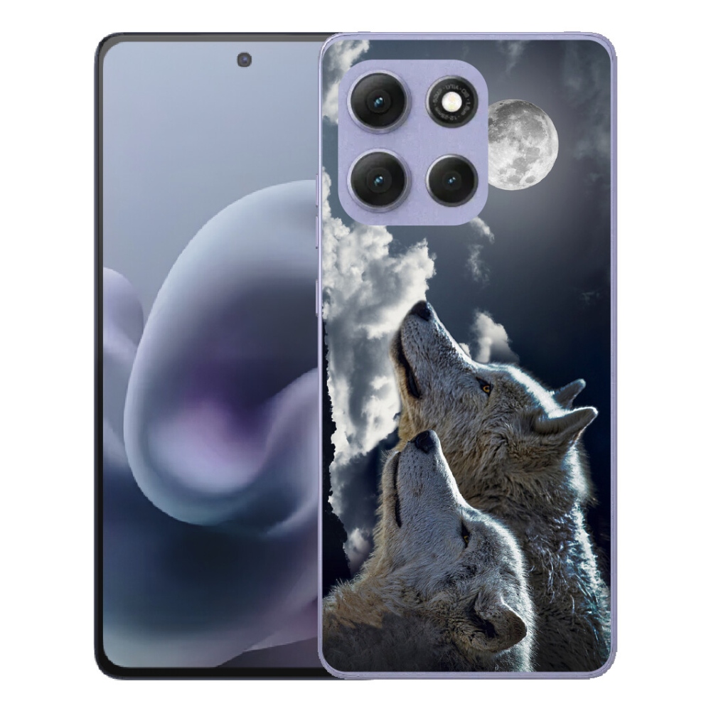 Gélový obal mmCase pre Motorola Moto G86 Power 5G – vlci