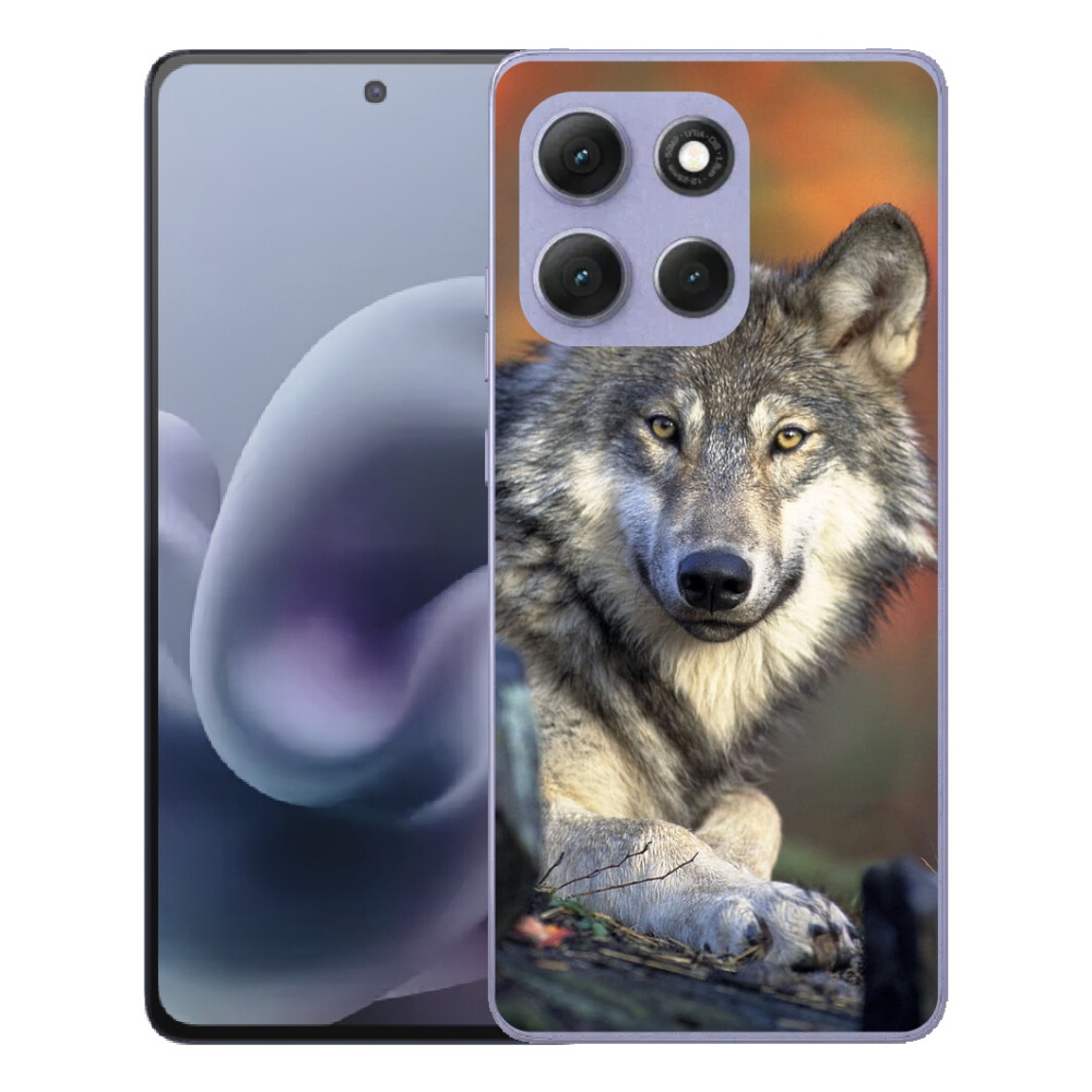 Gélový obal mmCase pre Motorola Moto G86 Power 5G – vlk