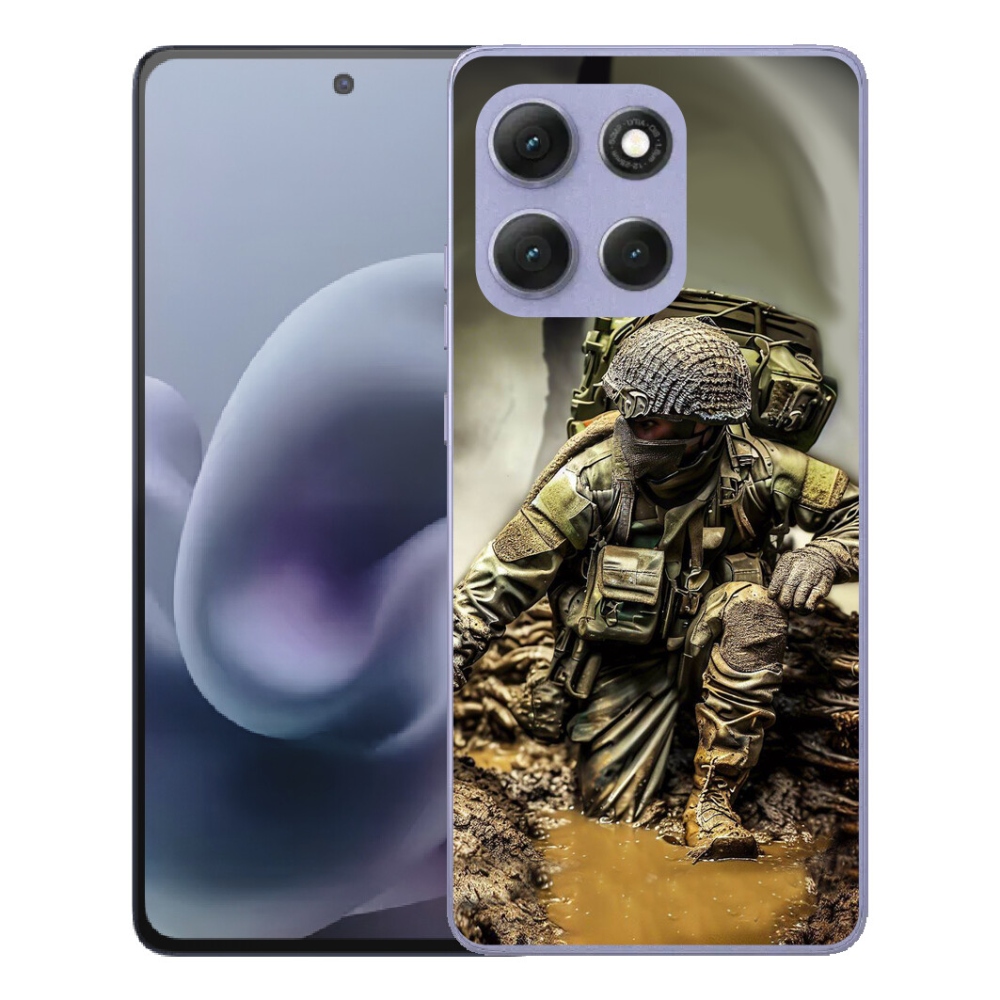 Gélový obal mmCase pre Motorola Moto G86 Power 5G – vojak