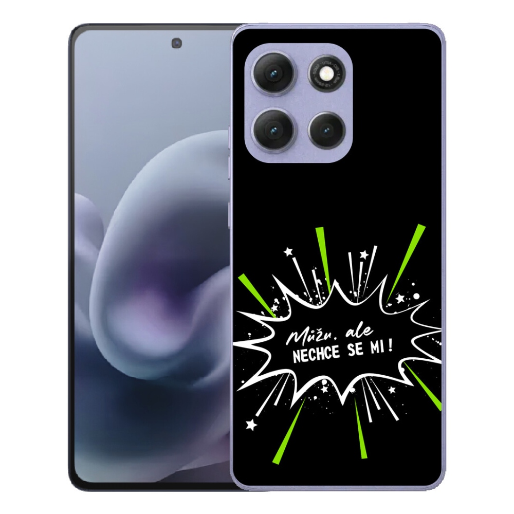 Gélový obal mmCase pre Motorola Moto G86 Power 5G – vtipný nápis 11 na čiernom pozadí