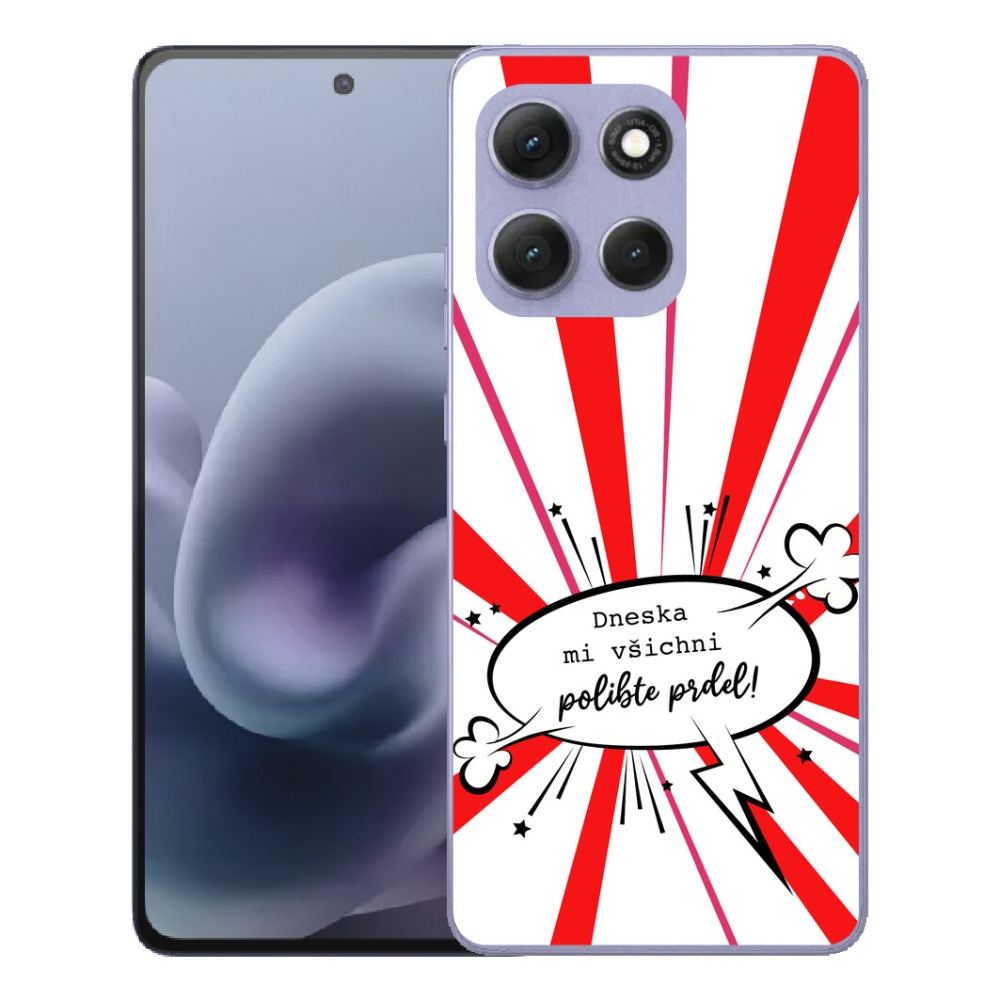Gélový obal mmCase na Motorola Moto G86 Power 5G – vtipný nápis 15 na bielom pozadí