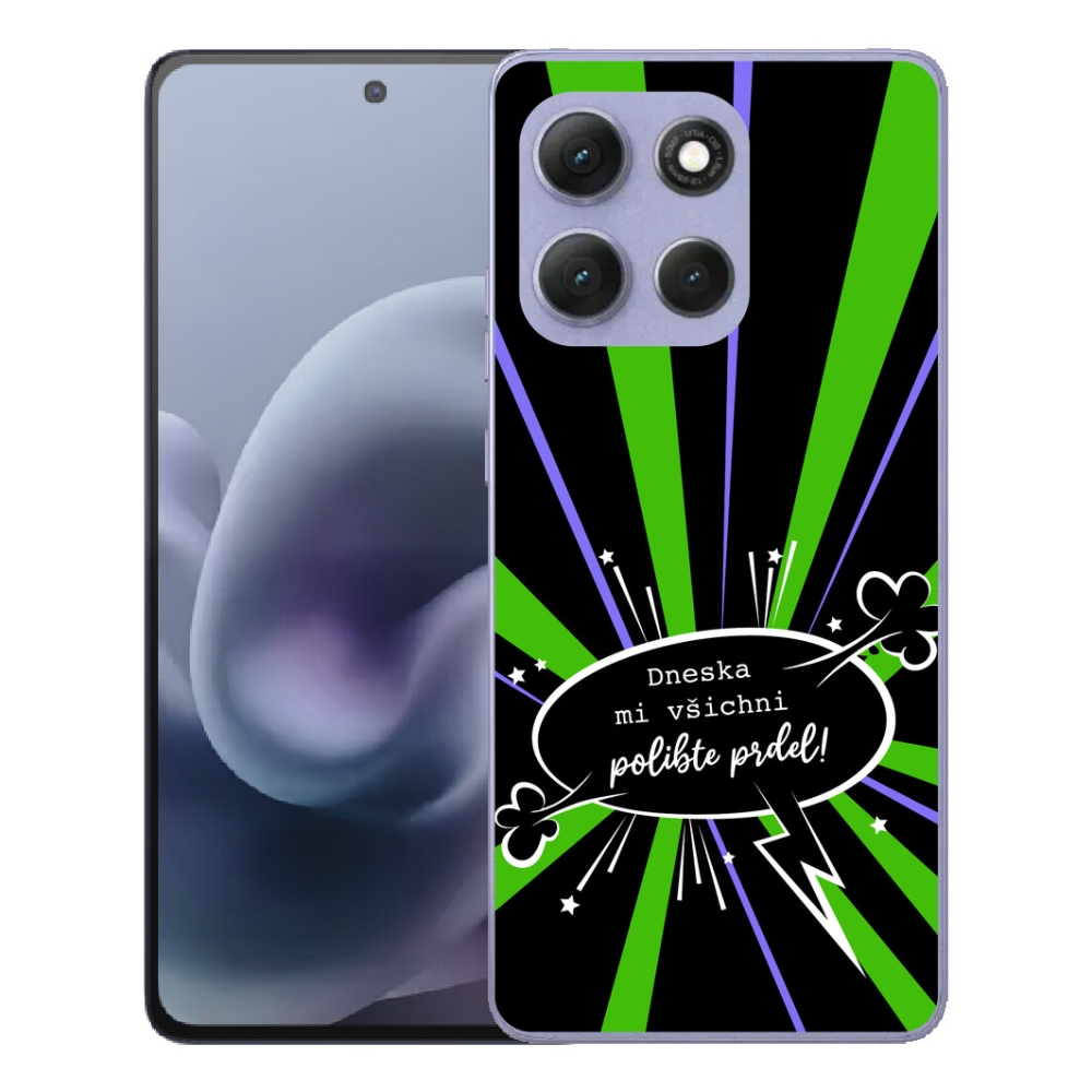 Gélový obal mmCase pre Motorola Moto G86 Power 5G – vtipný nápis 15 na čiernom pozadí