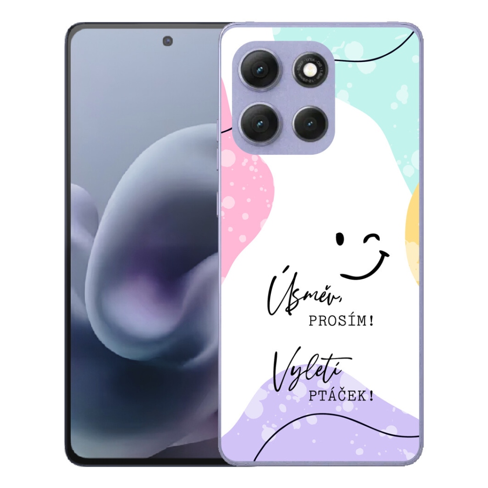 Gélový obal mmCase pre Motorola Moto G86 Power 5G – vtipný nápis na bielom pozadí