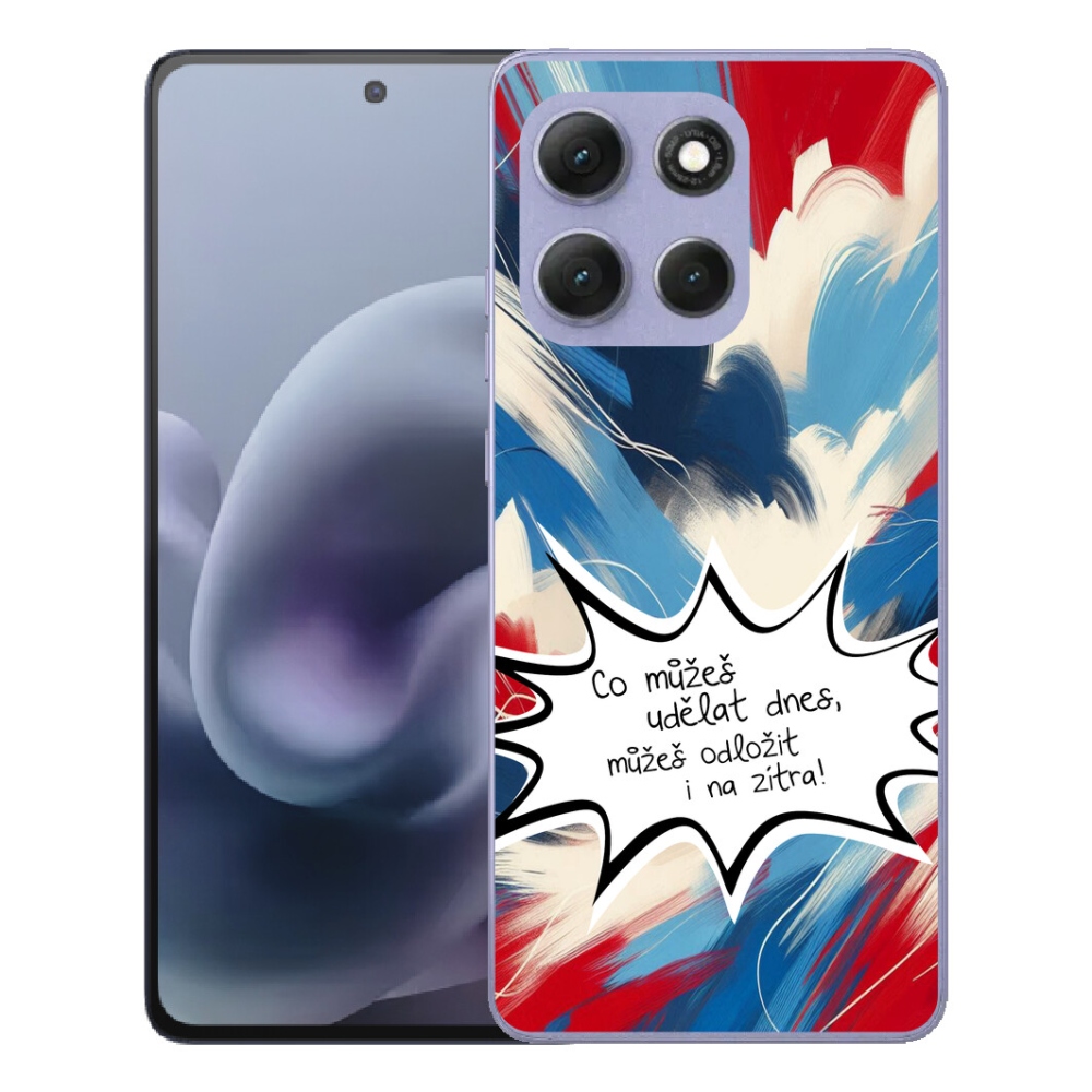 Gélový obal mmCase pre Motorola Moto G86 Power 5G – vtipný nápis 9 na bielom pozadí