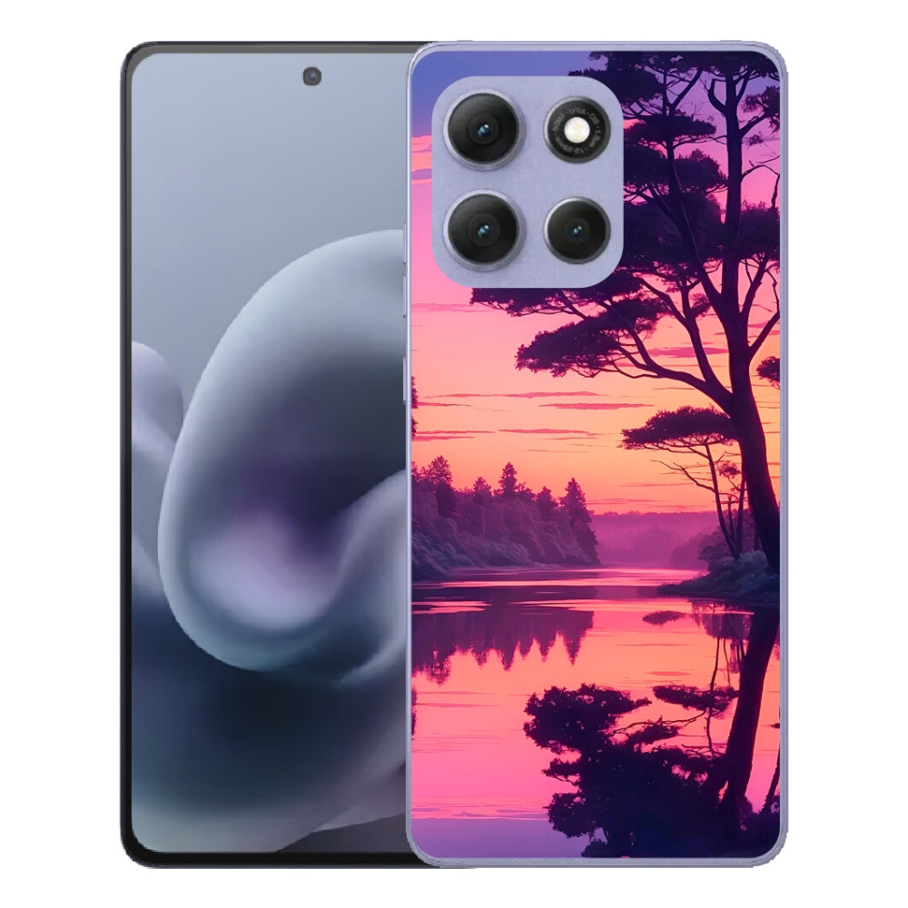Gélový obal mmCase pre Motorola Moto G86 Power 5G – západ slnka nad jazerom