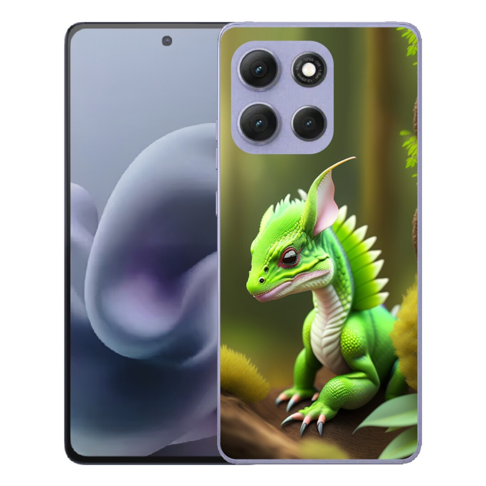 Gélový obal mmCase pre Motorola Moto G86 Power 5G – zelený drak