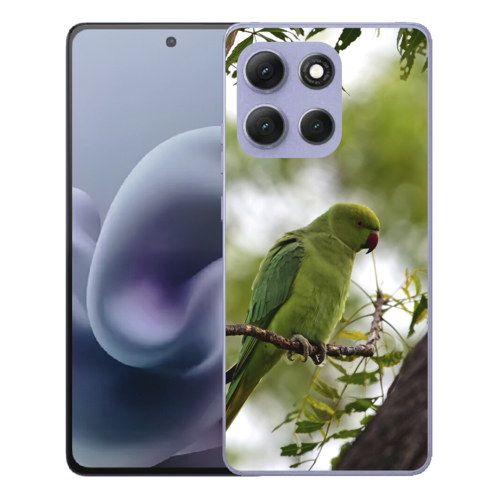 Gélový obal mmCase pre Motorola Moto G86 Power 5G – zelený papagáj